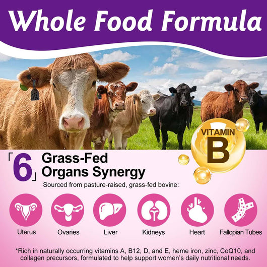 Female Power - Grass-Fed Beef Organ Supplement for Perimenopause Support